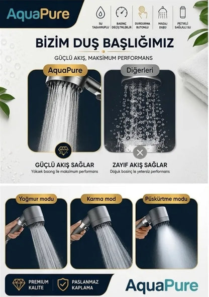 AquaPure Filtreli Duş Başlığı